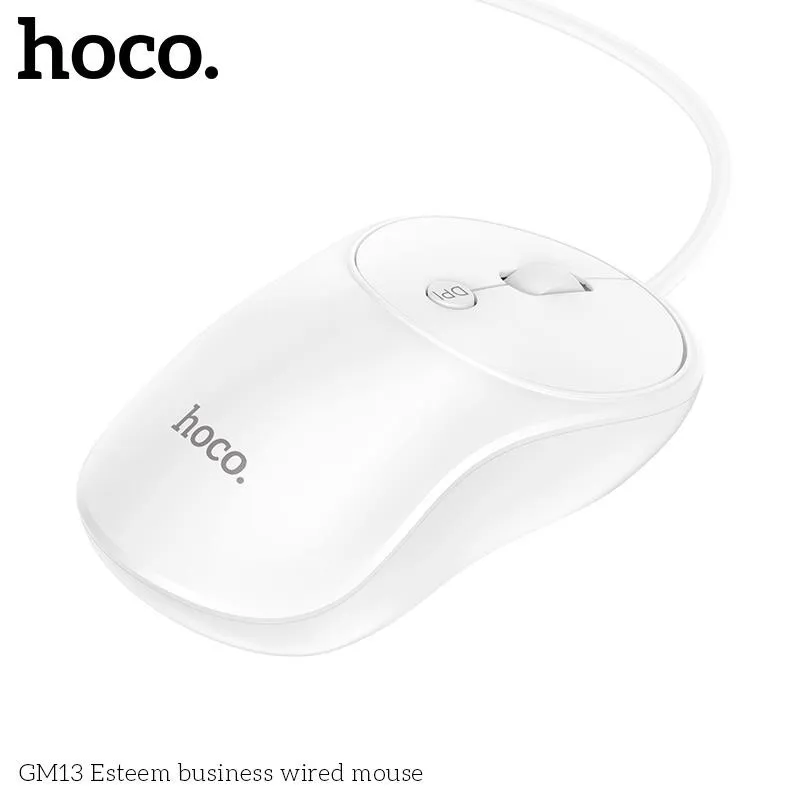 Tính năng chi tiết Chuột Có Dây Hoco GM13 Esteem Business: USB 2.0, DPI 1000/1600