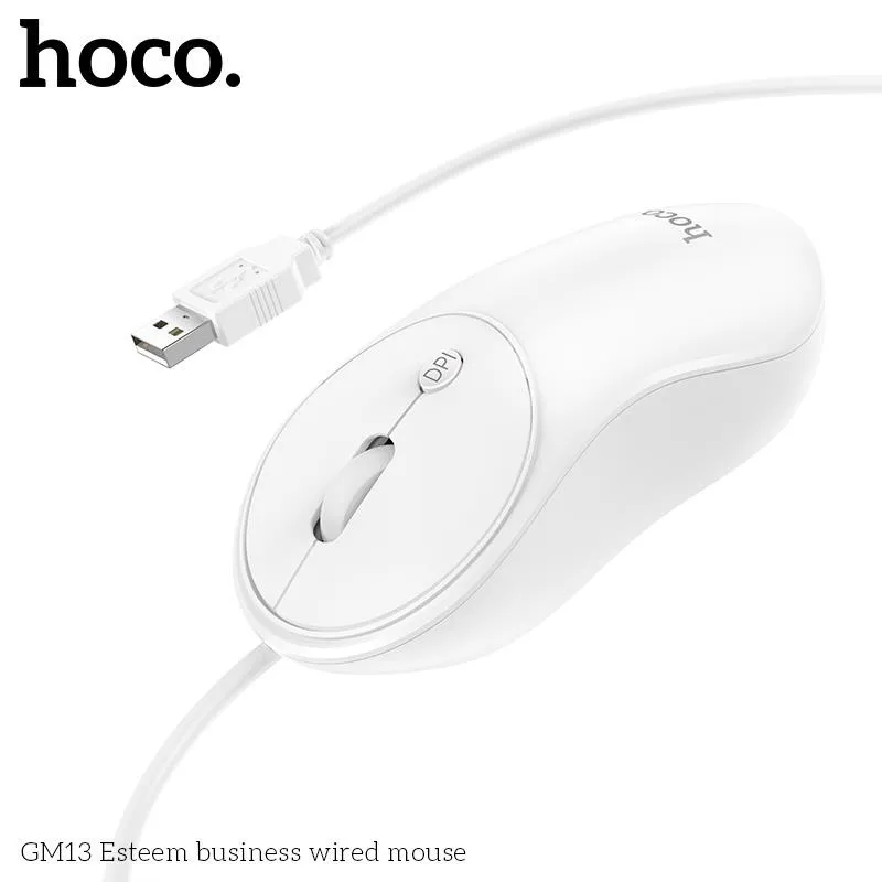 Đóng gói Chuột Có Dây Hoco GM13 Esteem Business chắc chắn, tiện lợi khi vận chuyển