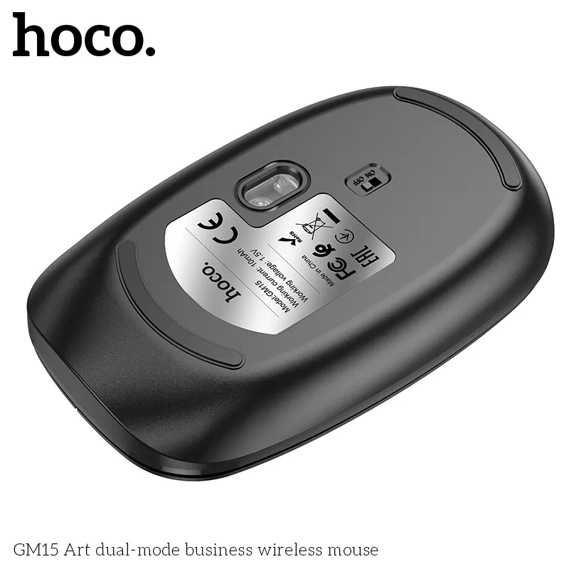 Chuột Không Dây Hoco GM15 công năng kết nối kép 2.4G và Bluetooth