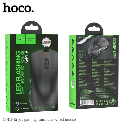 Chuột Có Dây Hoco GM19 Enjoy Gaming Luminous