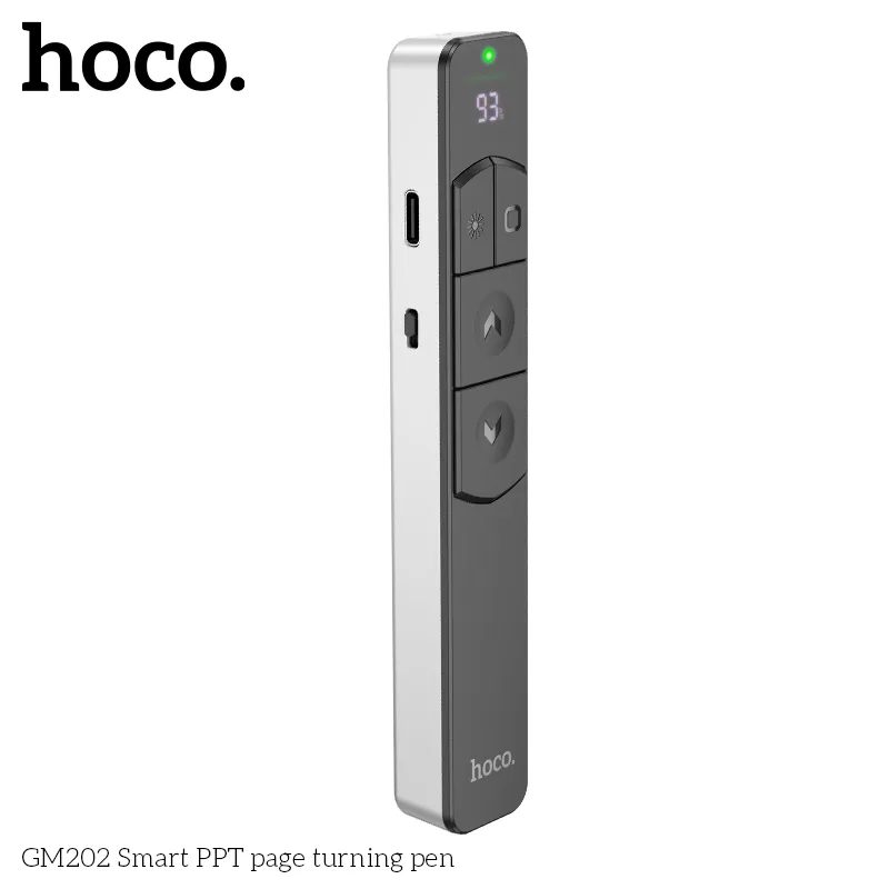 Bút chuyển trang thông minh PPT Hoco GM202 thiết kế hiện đại, chức năng đa dạng cho thuyết trình chuyên nghiệp