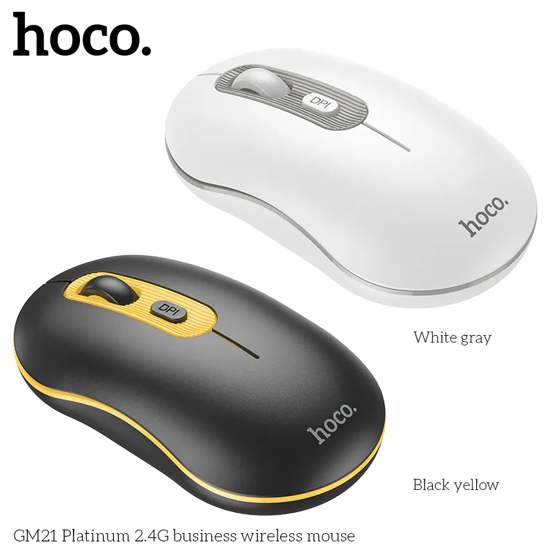 Chuột Không Dây Hoco GM21 Platinum 2.4G Business kiểu dáng thanh lịch nhỏ gọn