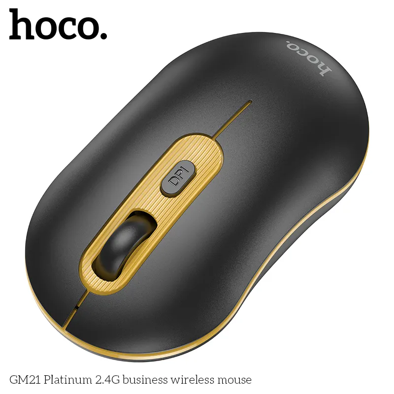Chuột Không Dây Hoco GM21 Platinum 2.4G Business thương hiệu Hoco uy tín chất lượng