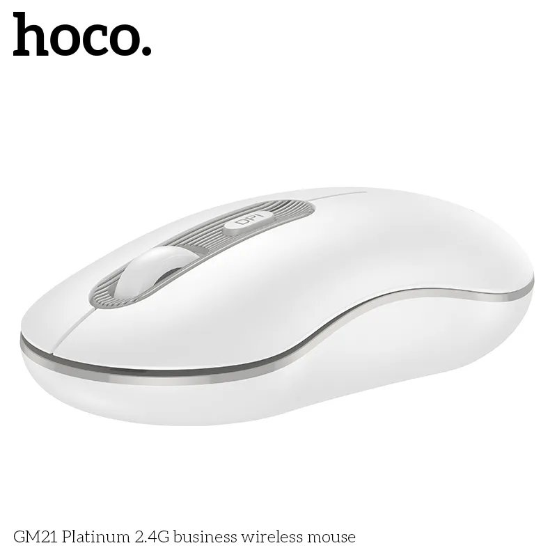 Chuột Không Dây Hoco GM21 Platinum 2.4G Business tính năng nút 4D và chip MX8650 bền bỉ