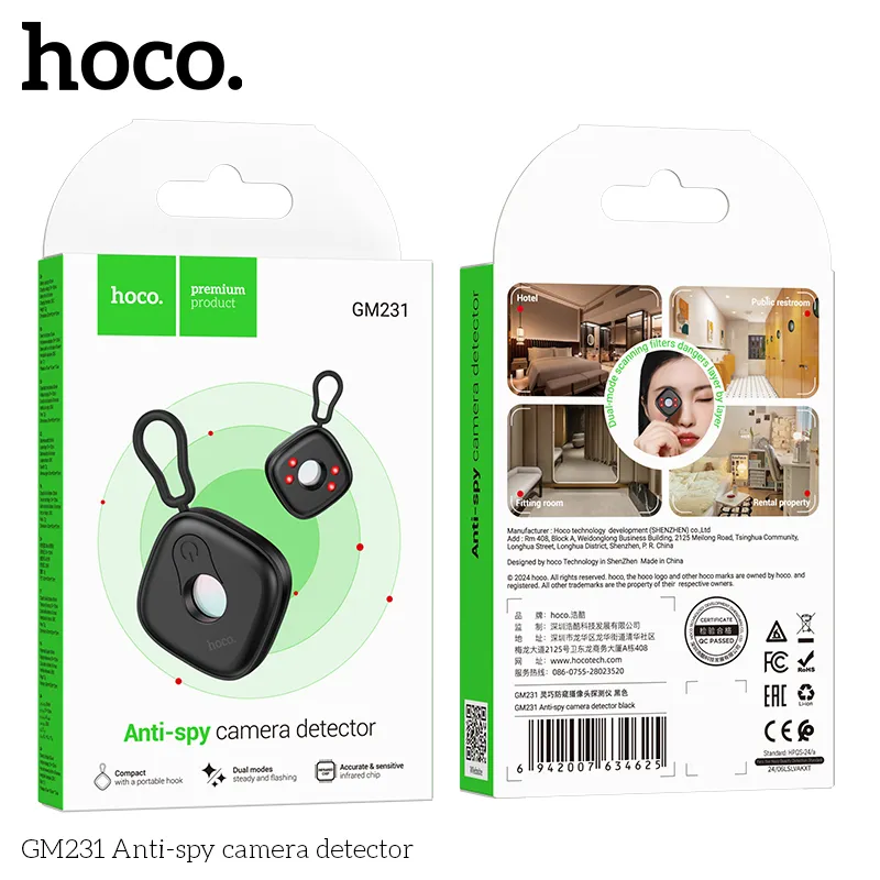 Máy Phát Hiện Camera Gián Điệp Hoco GM231 thương hiệu Hoco uy tín hàng đầu