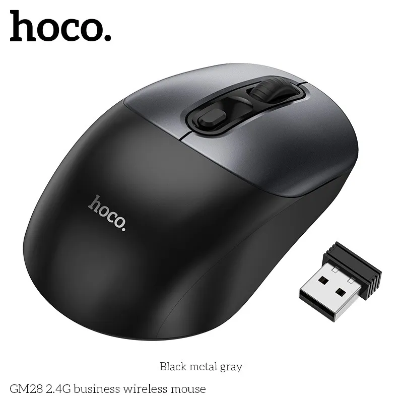 Kích thước Chuột Không Dây Hoco GM28 nhỏ gọn tiện dụng 108x65x38mm