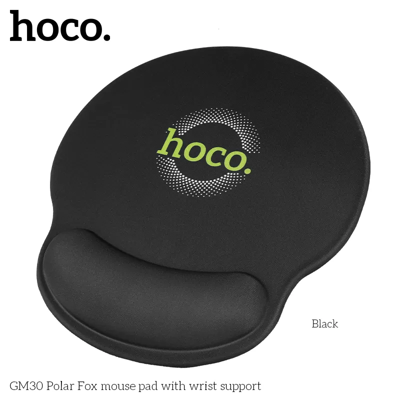 Lót chuột Hoco GM30 Polar Fox có tựa cổ tay, bề mặt chống trơn trượt tiện lợi