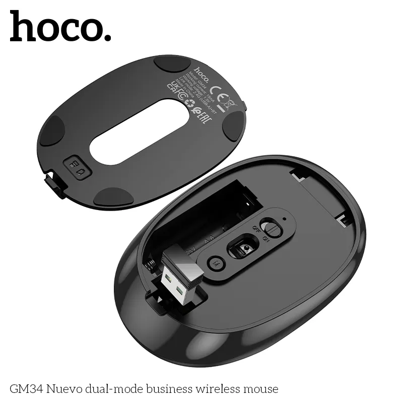 Chuột không dây đa chế độ Bluetooth và 2.4G ổn định