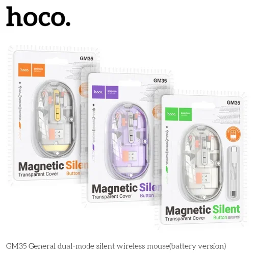 Chuột Không Dây Hoco GM35 General Dual-mode Silent (Pin)