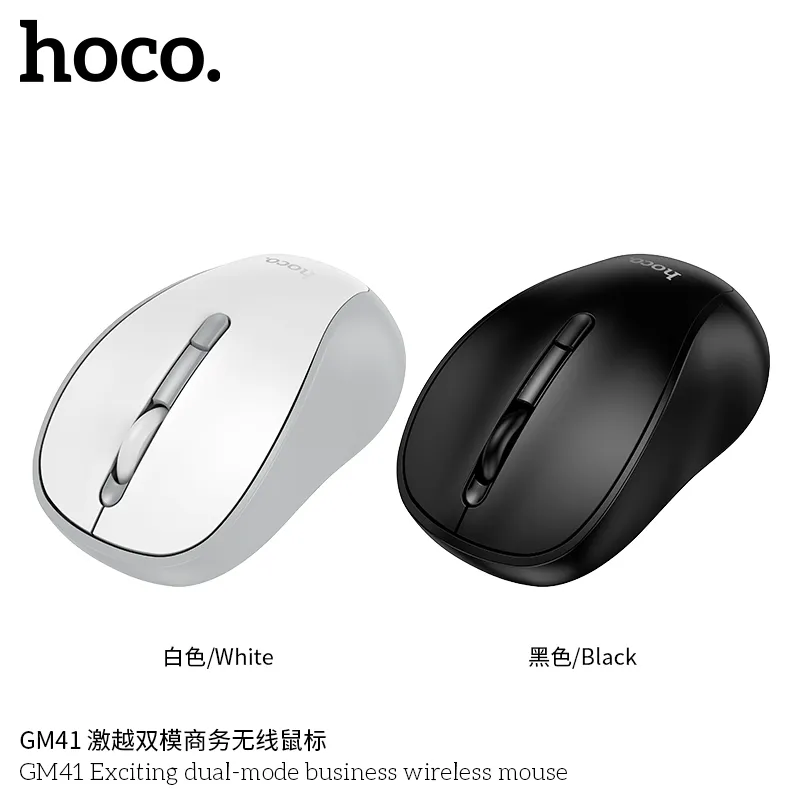 Chuột Không Dây Hoco GM41 Exciting Dual-mode kết nối 2.4G/Bluetooth, giao hàng toàn quốc, đổi trả dễ dàng