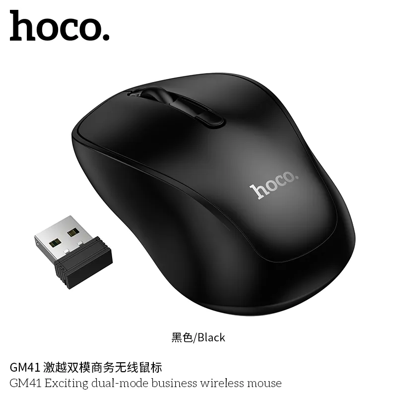 Chuột Không Dây Hoco GM41 Exciting Dual-mode chuẩn công nghệ YiCHiP MX8650, Full VAT