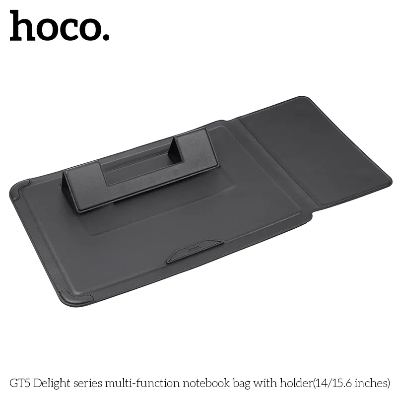 Thiết kế túi sổ tay Hoco GT5 Delight 15.6 inch sang trọng, nhỏ gọn, chất liệu PU kết hợp sợi nhỏ bền bỉ