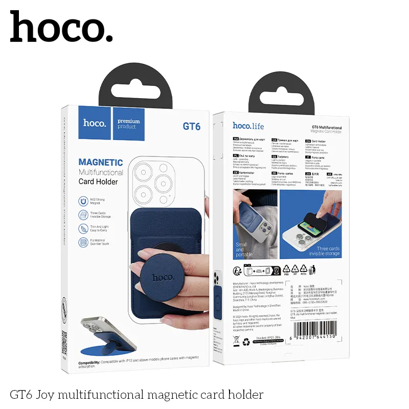 Trải nghiệm tiện ích ví đa năng Hoco GT6 Joy dễ dàng sử dụng hàng ngày