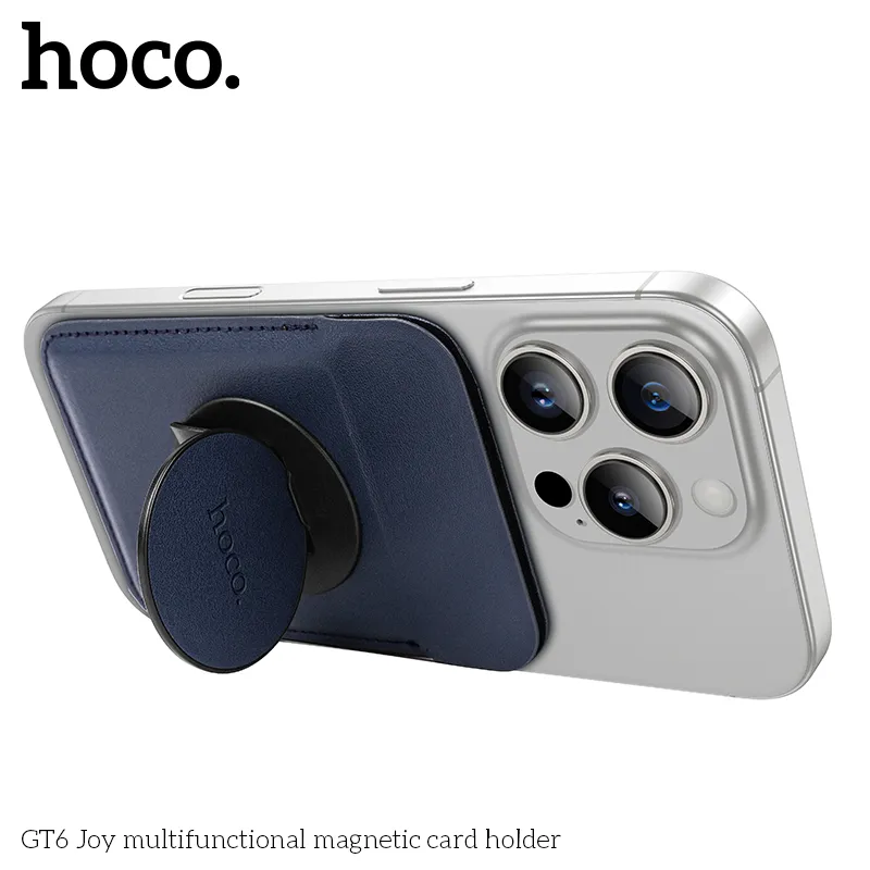 Tính năng chi tiết ví từ tính Hoco GT6 Joy với vòng nam châm tiện lợi