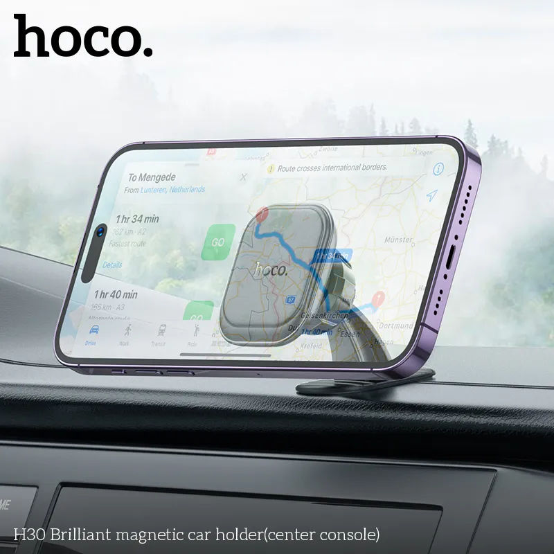 Giá Đỡ Ô Tô Hoco H30 Brilliant (Center Console) thiết kế tinh tế phù hợp mọi xe hơi