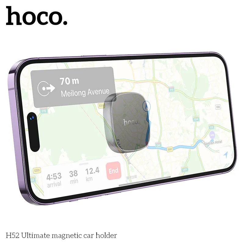 Công năng Giá Đỡ Ô Tô Hoco H52 Ultimate giữ điện thoại cố định, chống rung lắc hiệu quả
