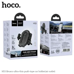 Giá Đỡ Ô Tô Hoco H53 Brusco Ultra-thin Push-type (Air Outlet)