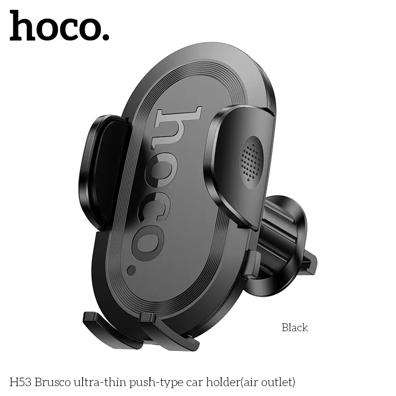 Giá Đỡ Ô Tô Hoco H53 Brusco Ultra-thin Push-type thiết kế siêu mỏng tiện lợi