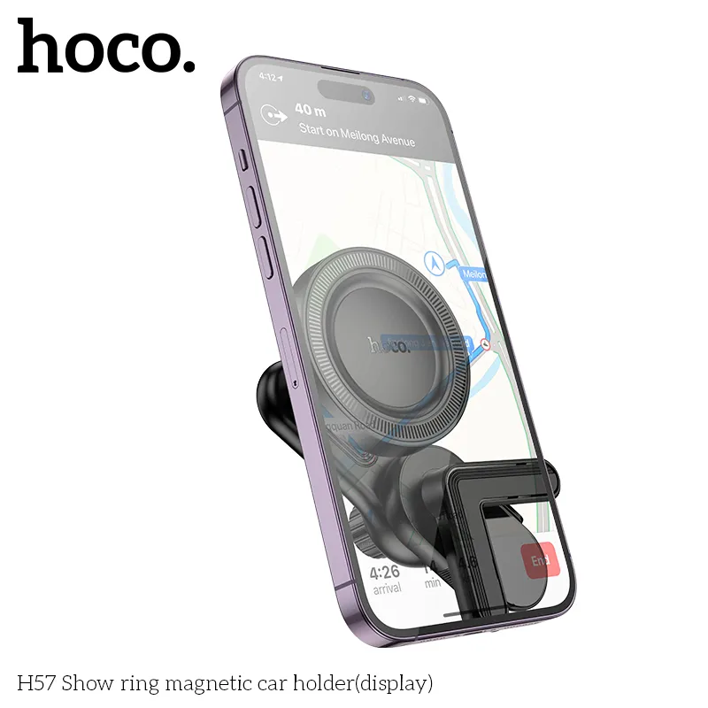 Giá Đỡ Ô Tô Hoco H57 Show Ring (Display) thiết kế nhỏ gọn, màu sắc sang trọng, tạo điểm nhấn cho ô tô