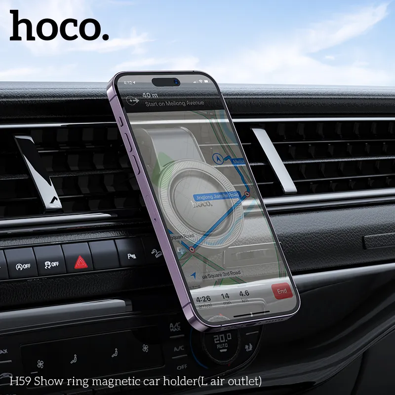 Giá Đỡ Hoco H59 với thiết kế hiện đại, phối hợp ABS và hợp kim nhôm bền chắc