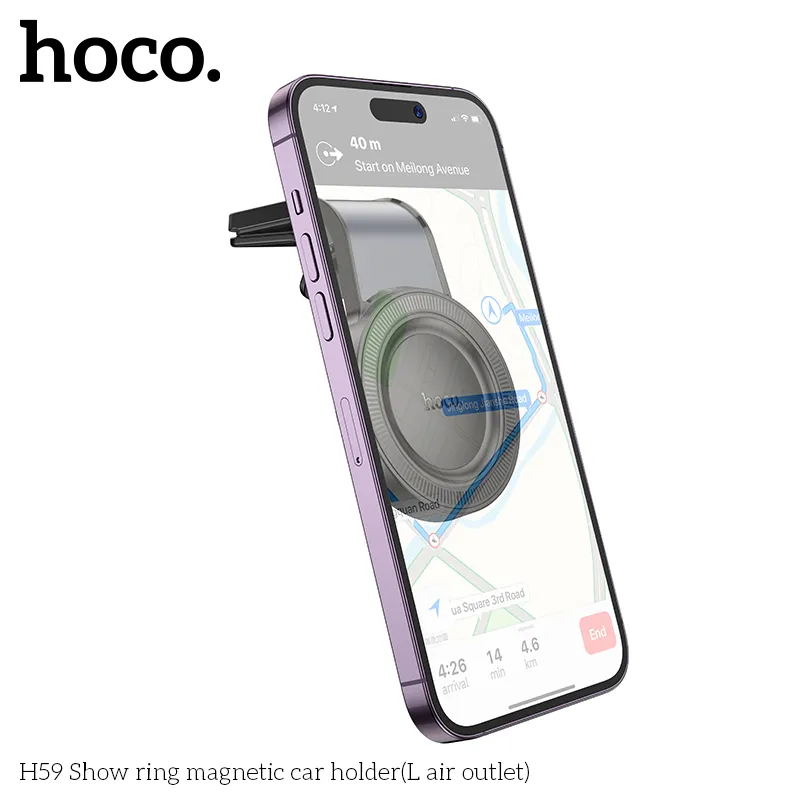 Công năng vượt trội của Giá Đỡ Ô Tô Hoco H59 giúp giữ chắc điện thoại khi lái xe
