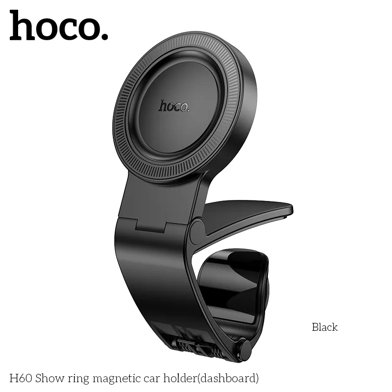 Giá Đỡ Ô Tô Hoco H60 Show Ring kích thước 63x59x80mm nhỏ gọn, trọng lượng nhẹ chỉ 61g