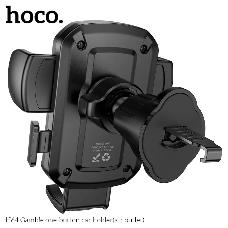 Giá đỡ ô tô Hoco H64 thiết kế gọn nhẹ chất liệu ABS bền chắc