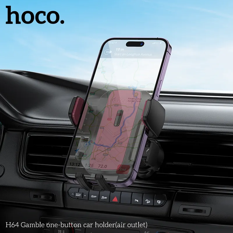 Giá đỡ Hoco H64 với kiểu dáng sang trọng và tiện lợi cho mọi xe hơi