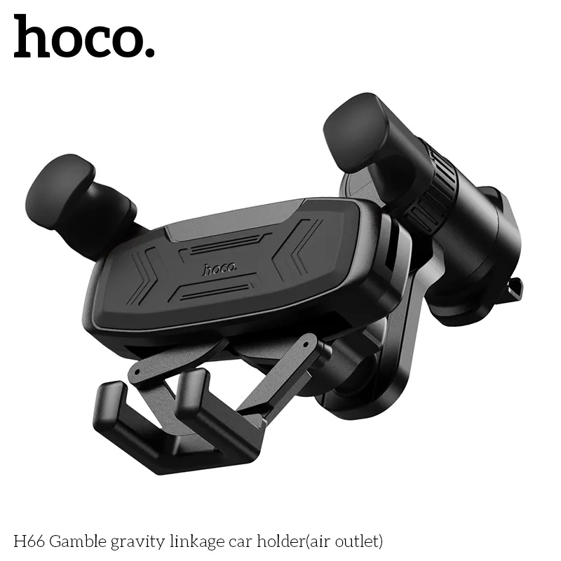Giá Đỡ Ô Tô Hoco H66 với thiết kế hiện đại, tạo vân chống trượt bám chắc trên lỗ gió