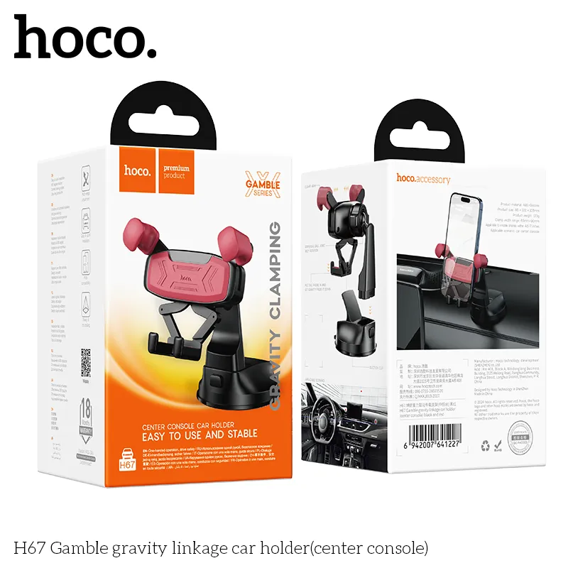Trải nghiệm tiện lợi khi sử dụng Giá Đỡ Ô Tô Hoco H67 Gamble Gravity Linkage