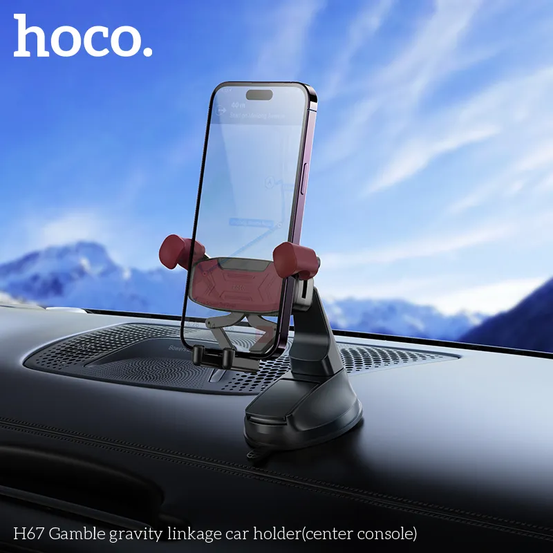 Thương hiệu Hoco uy tín với sản phẩm Giá Đỡ Ô Tô Hoco H67 Gamble Gravity Linkage