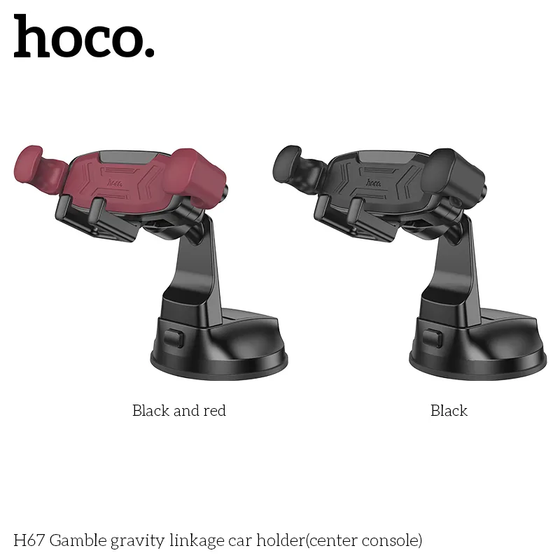 Tính năng kẹp tự động, chống trơn trượt trên Giá Đỡ Ô Tô Hoco H67 Gamble Gravity Linkage