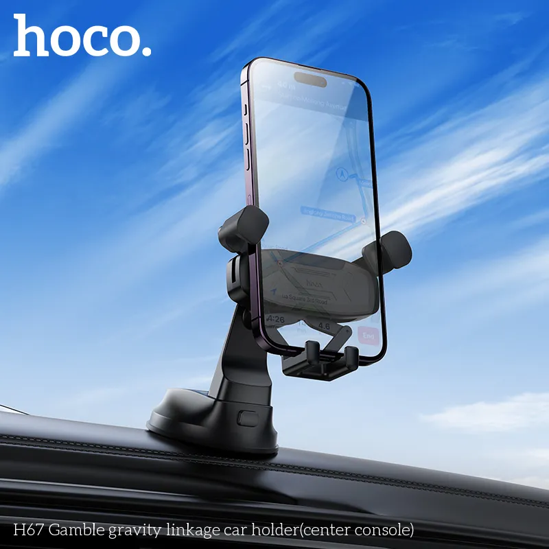 Đóng gói gọn nhẹ, bảo vệ sản phẩm Giá Đỡ Ô Tô Hoco H67 Gamble Gravity Linkage an toàn