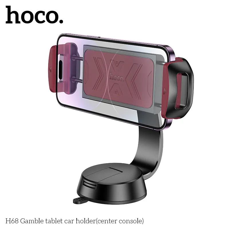 Giá Đỡ Ô Tô Hoco H68 Gamble Tablet có thiết kế chắc chắn, vân nổi chống trượt