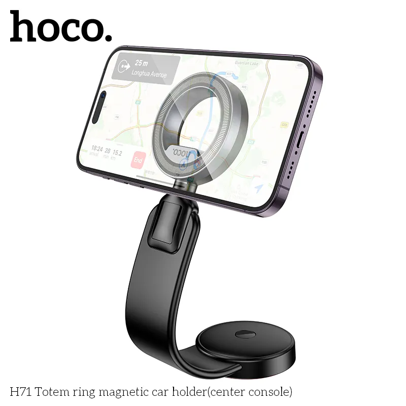 Giá Đỡ Ô Tô Hoco H71 Totem Ring thiết kế tiện lợi phù hợp bảng điều khiển trung tâm