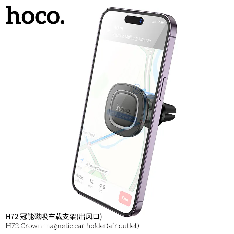 Giá Đỡ Ô Tô Hoco H72 Crown thiết kế tiện lợi cho cửa gió điều hòa ô tô