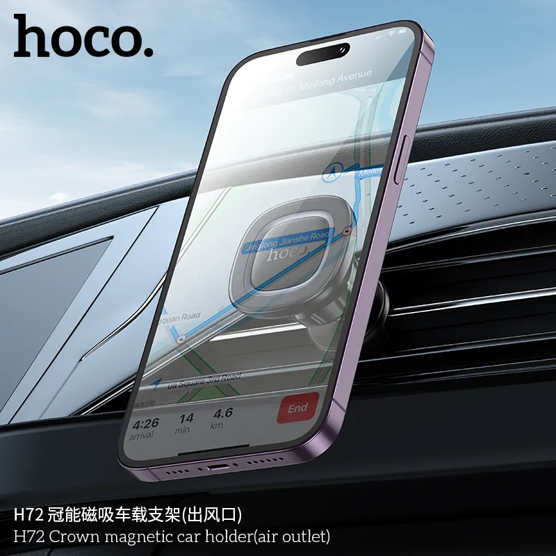 Đóng gói gọn nhẹ, dễ dàng sử dụng và bảo quản Giá Đỡ Ô Tô Hoco H72 Crown