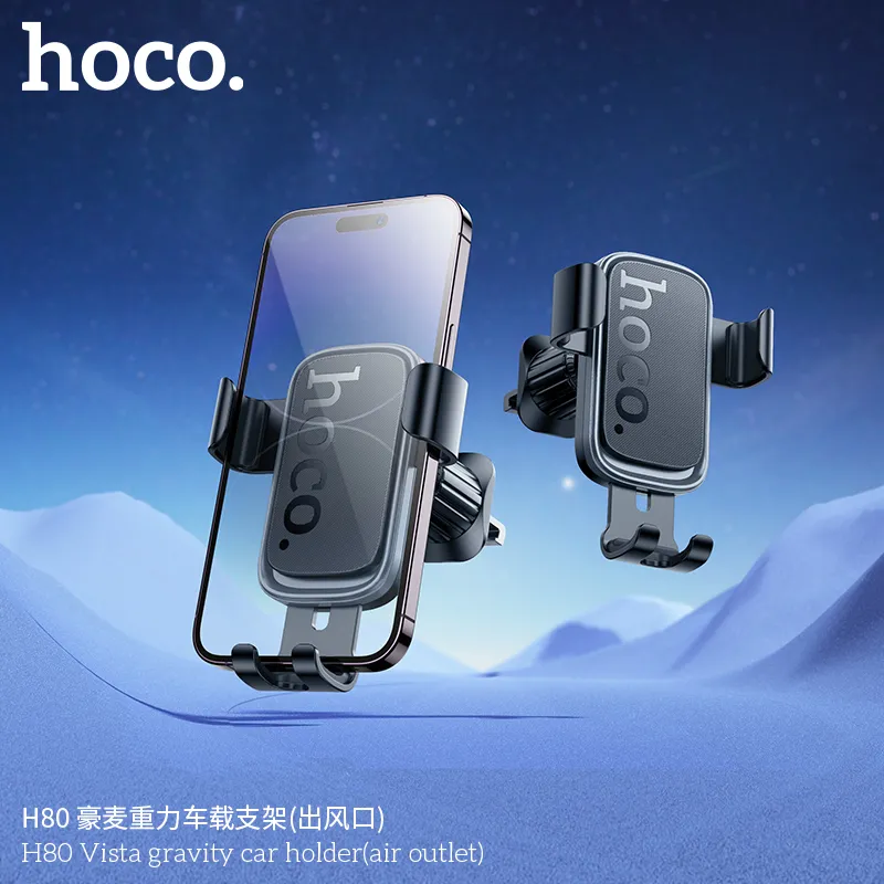 Giá Đỡ Ô Tô Hoco H80 Vista Gravity thiết kế chắc chắn dễ dàng sử dụng trên ô tô