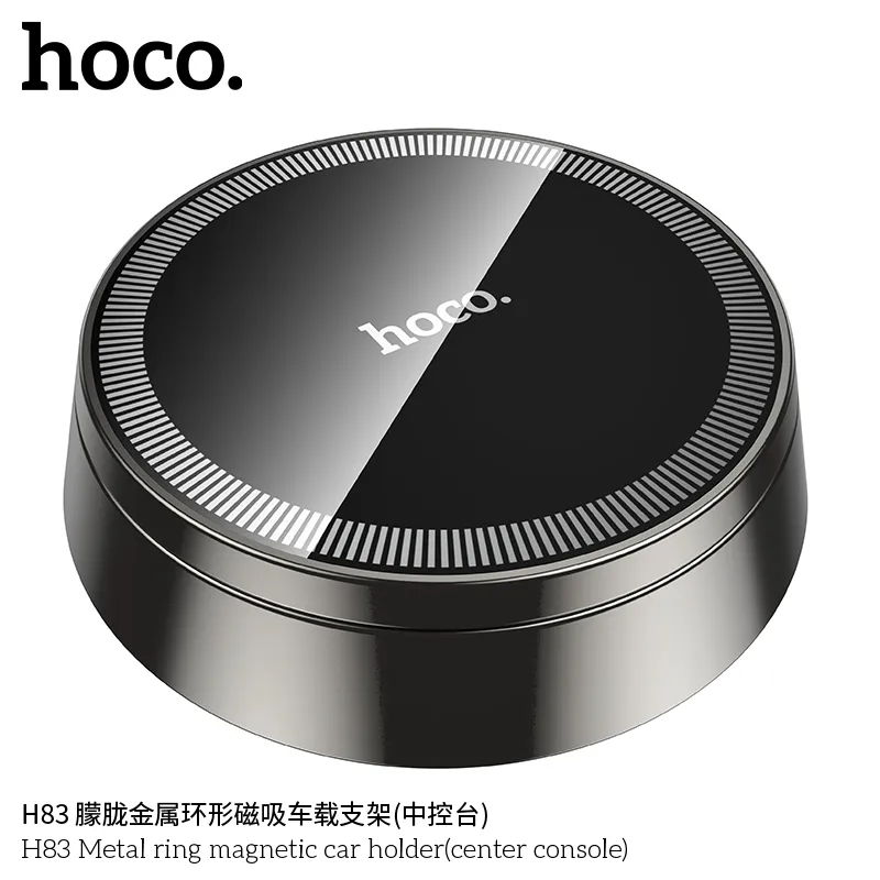 Giá Đỡ Ô Tô Hoco H83 Metal Ring có tính năng mạ điện chống gỉ, kính cường lực bền đẹp