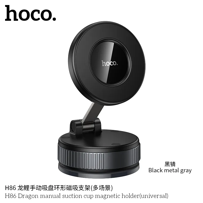 Giá Đỡ Ô Tô Hoco H86 với thiết kế hợp kim kẽm và ABS bền bỉ