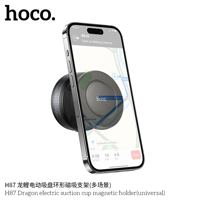 Giá Đỡ Ô Tô Hoco H87 Dragon Electric Universal thiết kế hiện đại chắc chắn dễ sử dụng