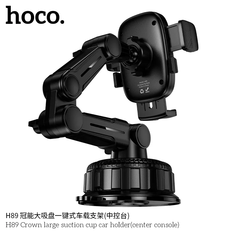Giá Đỡ Ô Tô Hoco H89 Crown Large thiết kế chắc chắn phù hợp mọi xe