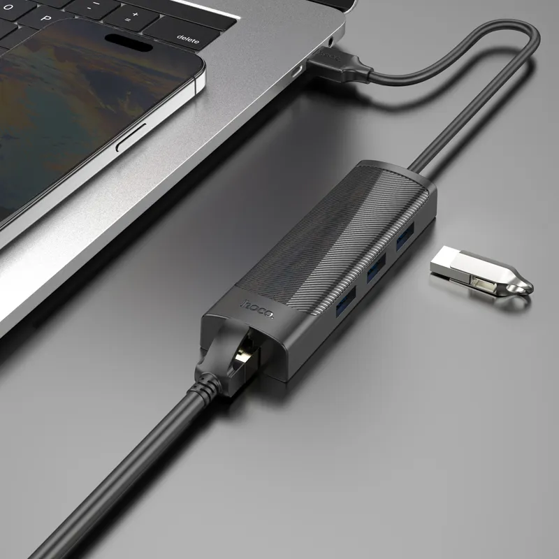 Tính năng chi tiết bao gồm 3 cổng USB3.0 và RJ45 chuẩn 10/100/1000Mbps