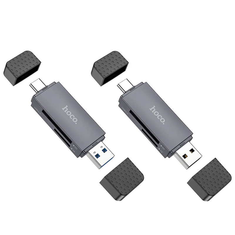 Bộ Chuyển Đổi Hoco HB45 Spirit 2-in-1 USB/Type-C 2.0 card reader chất lượng cao