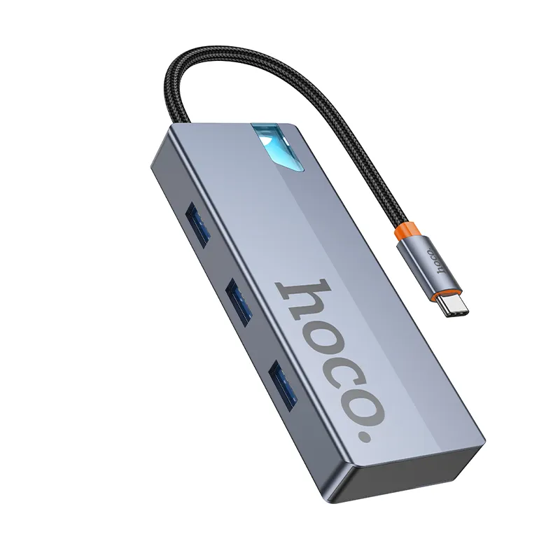 Bộ Chuyển Đổi Hoco HB50 Wow 5-in-1 thiết kế nhỏ gọn đa năng tiện lợi kết nối HDTV PD USB 3.0