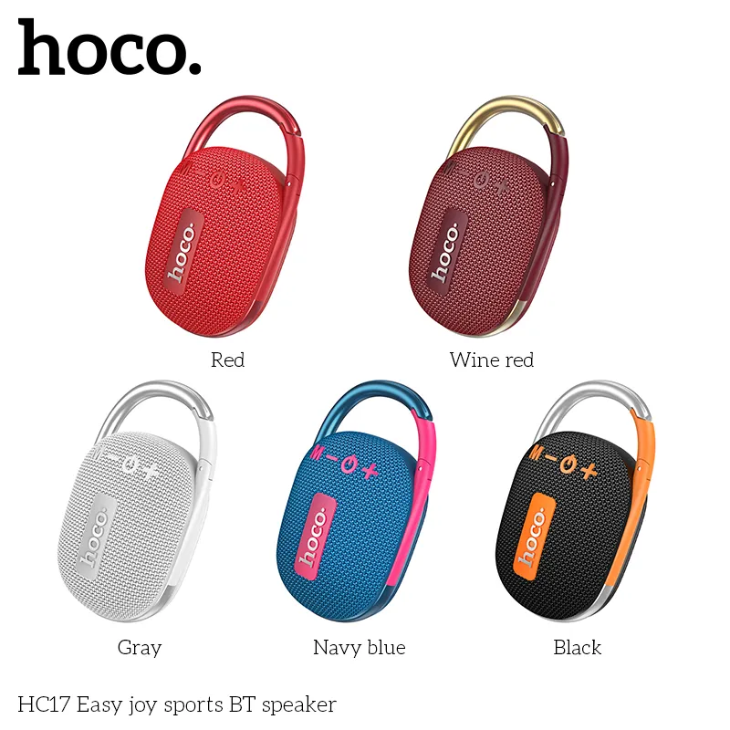 Loa Bluetooth Thể Thao Hoco HC17 Easy Joy thiết kế nhỏ gọn tiện lợi cho mọi hoạt động ngoài trời
