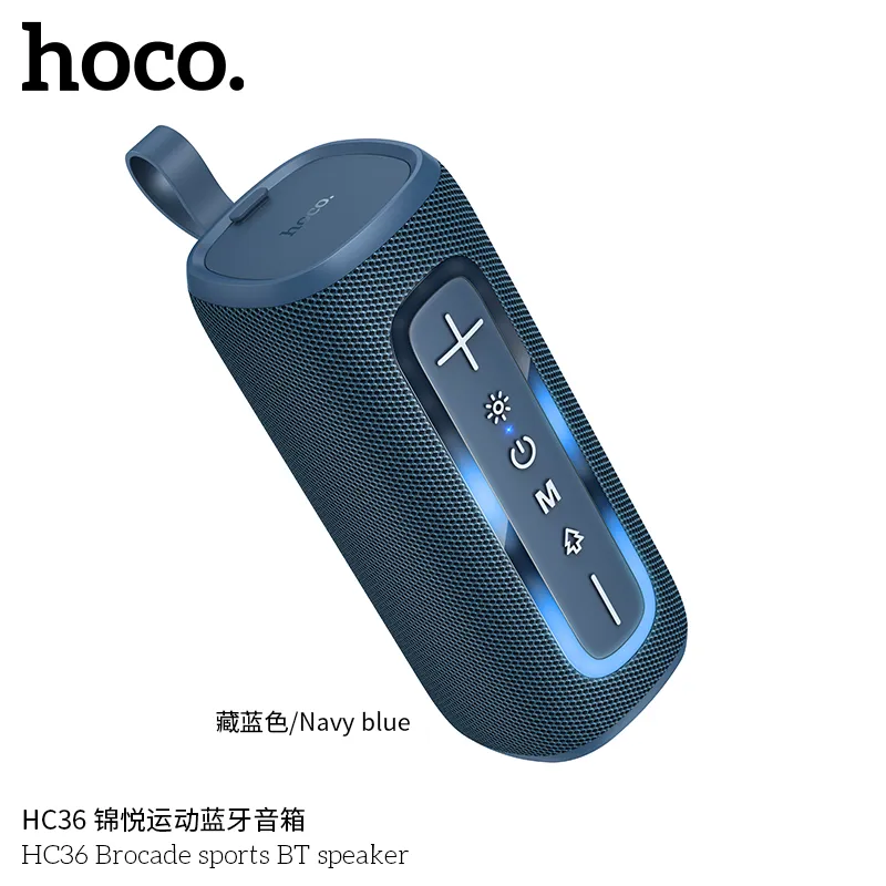 Tính năng đa dạng FM, TF, USB, AUX, TWS kết hợp trên loa Hoco HC36 Brocade