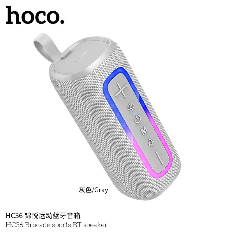 Kích thước loa Hoco HC36 Brocade 188*78*78mm thuận tiện, trọng lượng 530g dễ sử dụng