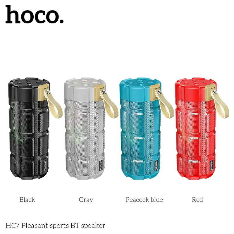 Loa Bluetooth Thể Thao Hoco HC7 Pleasant thiết kế nhỏ gọn tiện lợi dễ dàng mang theo