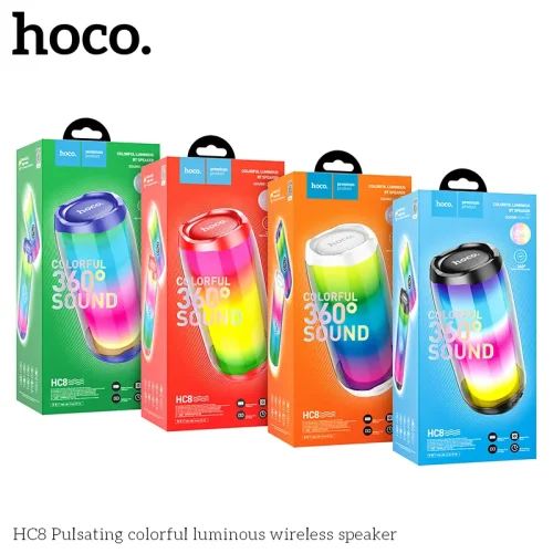 Loa Bluetooth Hoco HC8 Pulsating Colorful Luminous